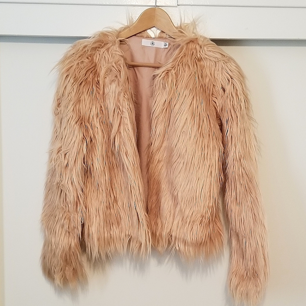 EUC Furry Shag Coat